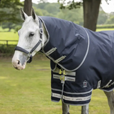 Le Mieux Arika Feather Weigh Neck Cover in Navy